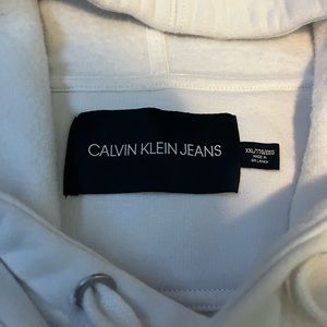 White calvin klein jeans hoodie
